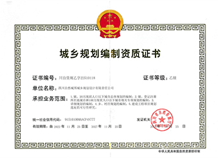 正本-城乡规划假造资质证书