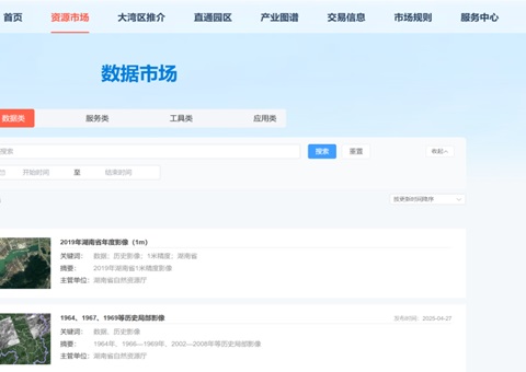 “数据市场」佚式开明，湖南天然资源全身分市场再添沉要拼图